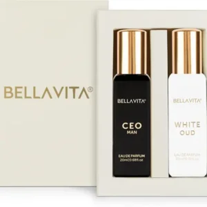 BELLAVITA CEO MAN perfume & WHITE OUD perfume combo| Citrus & Woody Notes |Long Lasting| Eau de Parfum - 40 ml (For Men & Women, Imported)